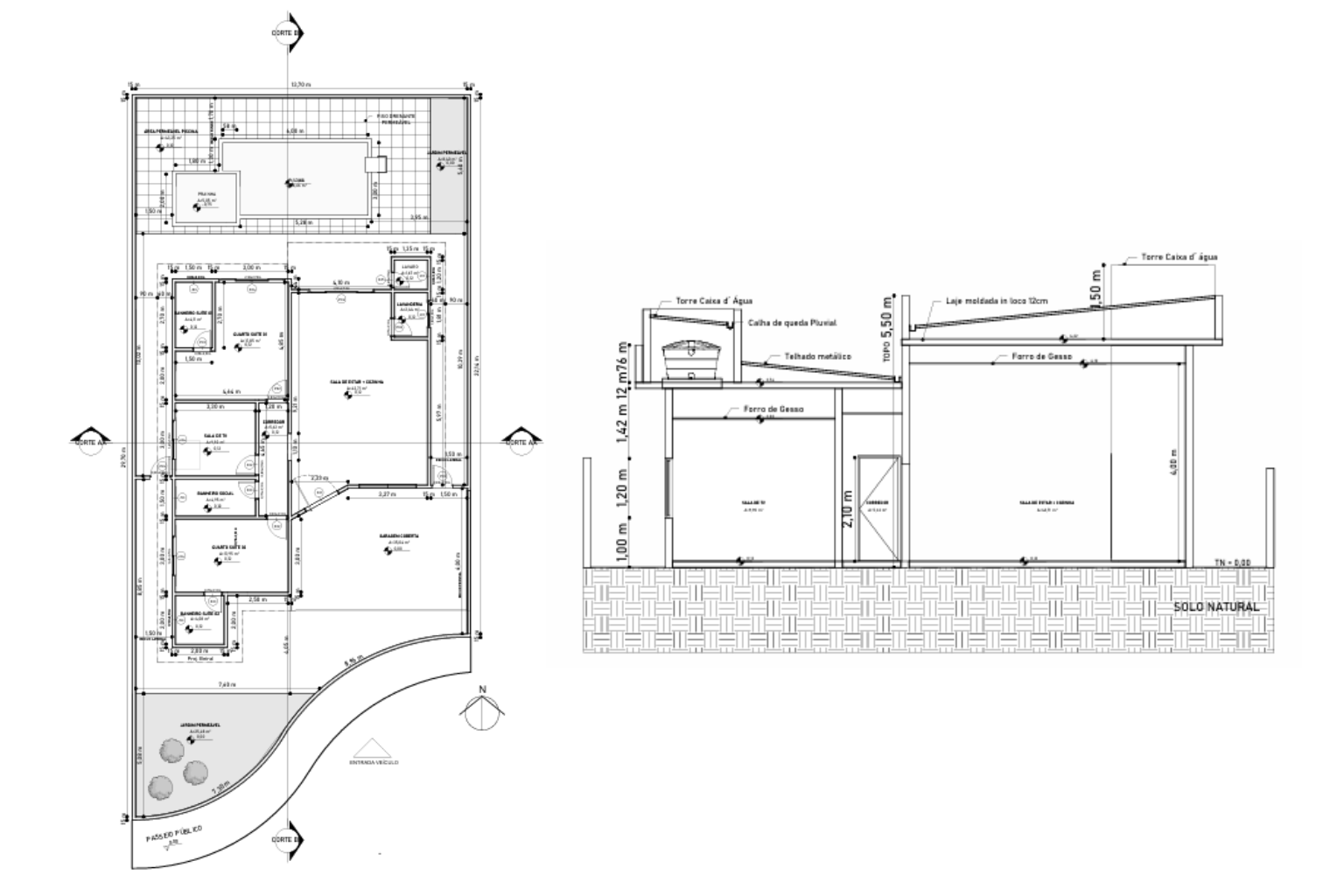 Planta baixa de casa